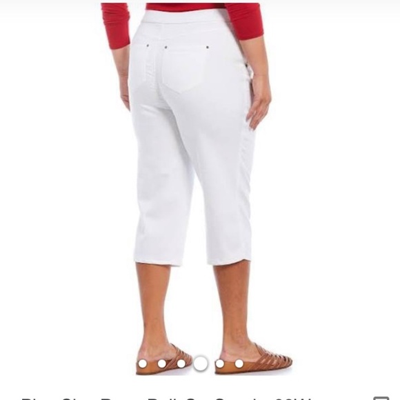 20. Intro The Fit Rose Fringe Capri in White - Picture 4 of 15